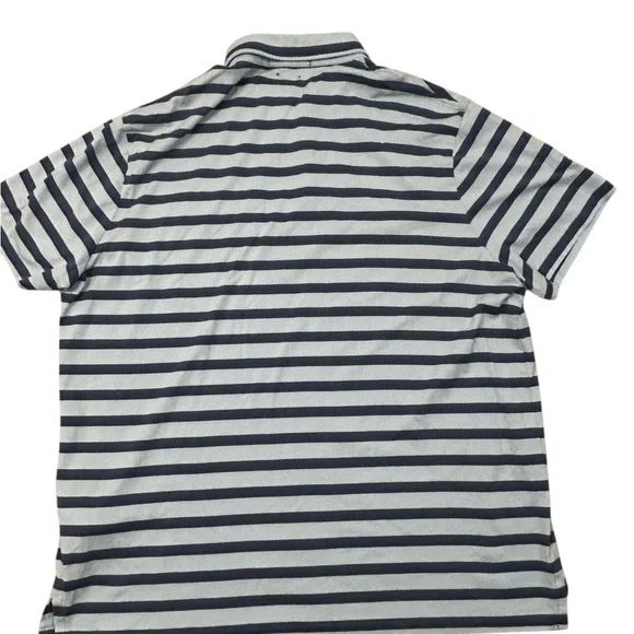 Polo Ralph Lauren Men's Custom Slim Fit Navy Striped Shirt XL Red Pony - Picture 3 of 8